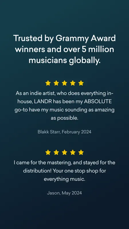 LANDR - For Music Makers screenshot 7 of 7