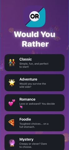 Would you rather? Adults +18 iPhone screenshot