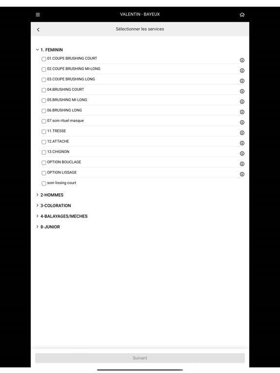 Screenshot #5 pour Valentin Coiffeur Coloriste