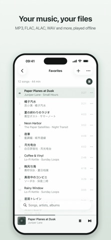 CroMusic: Offline Music Player iPhone screenshot