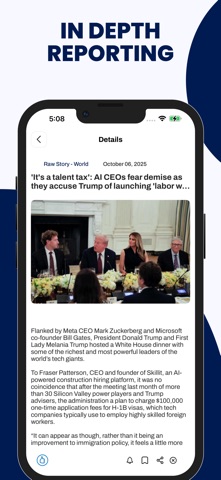 President & Oval Office News iPhone screenshot