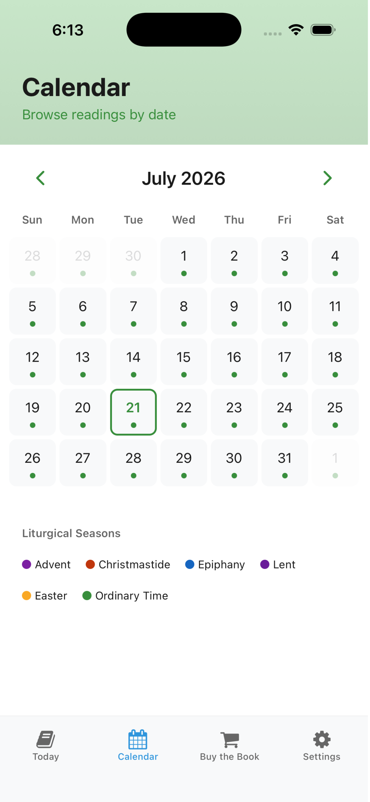 The Daily Office Lectionary screenshot 3