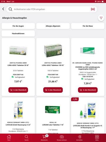 Obere Apotheke Ingolstadt iPad screenshot