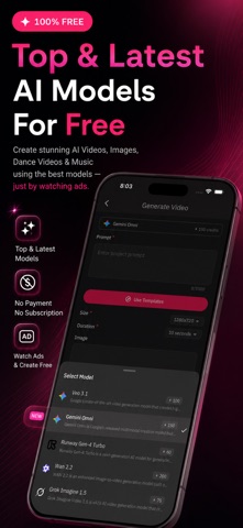 AI-0: AI Video, Images, Dance iPhone screenshot