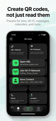 QR Code or Barcode iPhone screenshot