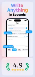 Rytr - AI Writer screenshot #2 for iPhone