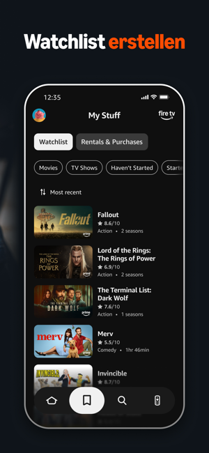 Amazon Fire TV スクリーンショット