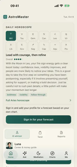 AstroMaster: Astrology & Tarot screenshot 1