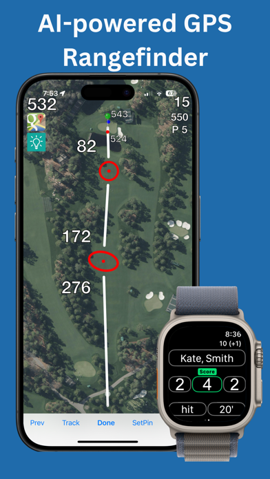Screenshot #1 pour Golf GPS Range Finder + Watch