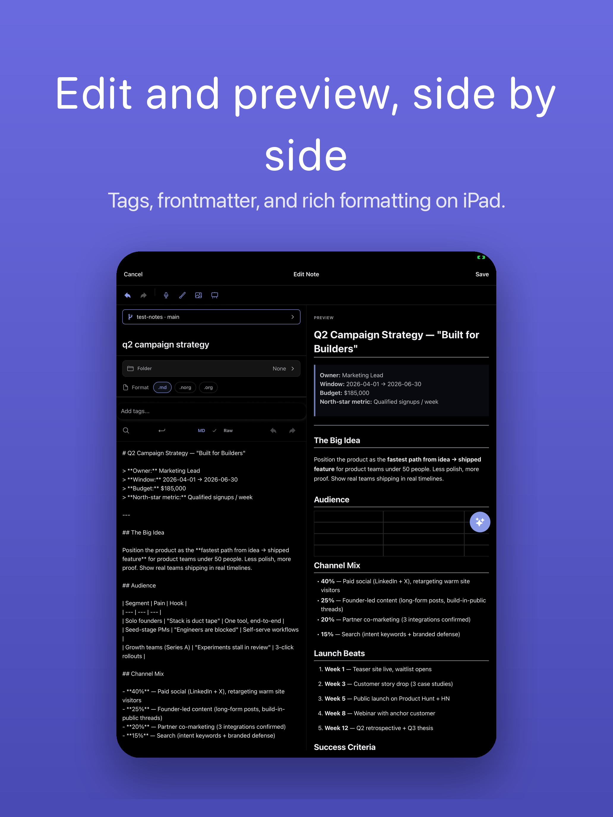 GitNotēs: Notes & Todos + Git