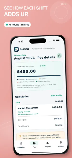 ShiftFit: Work Pay Tracker screenshot 3