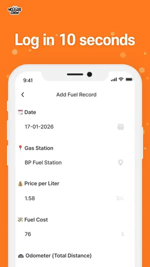 Gas fueling record screenshot 3