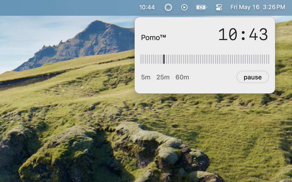 #3. pomo™ - Minimalist Focus Timer (macOS) 由: Alexandre Shafii