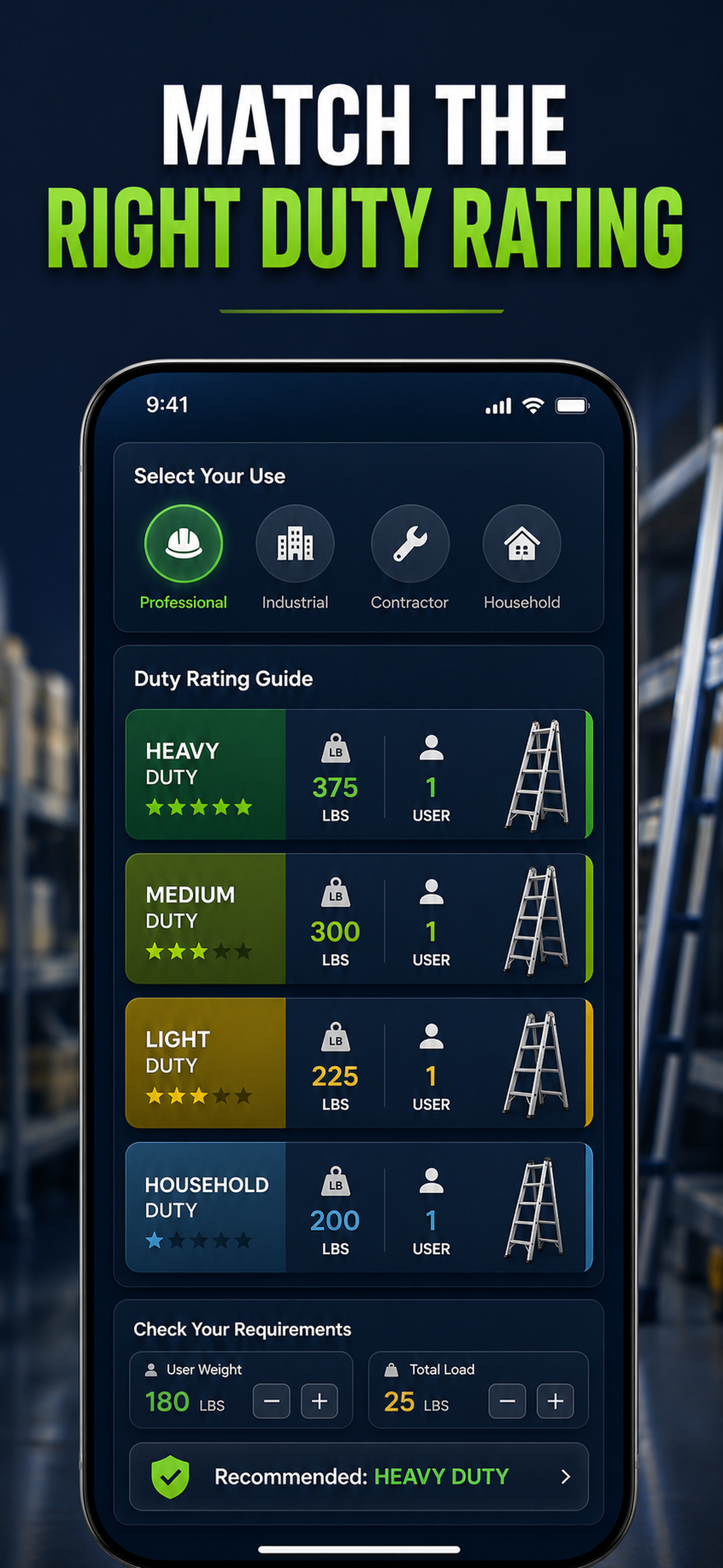 Ladder Angle: 4:1 Safety screenshot 6