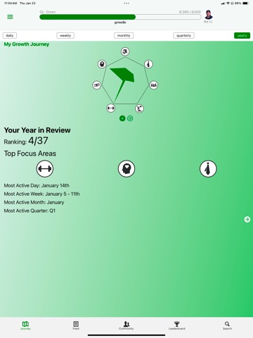 Growdie iPad screenshot