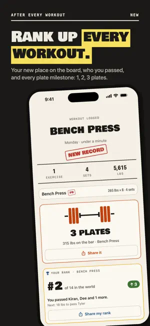 Brolic: Gym Workout Tracker screenshot 2
