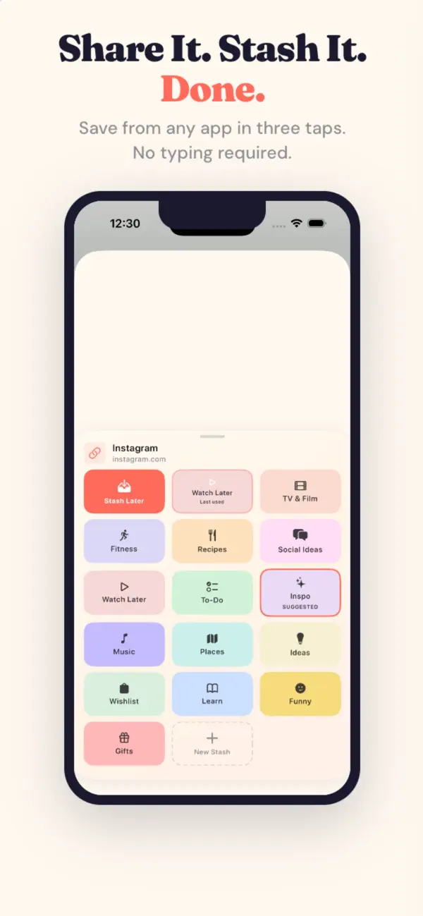 #2. Stash Anything: Save For Later (iOS) By: Sean-Thomas Hammon