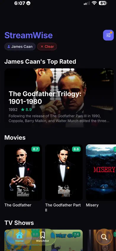 StreamWise Shows screenshot 5