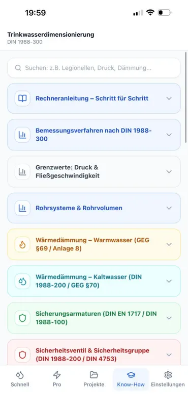 Trinkwasserdimensionierung screenshot 10 of 10