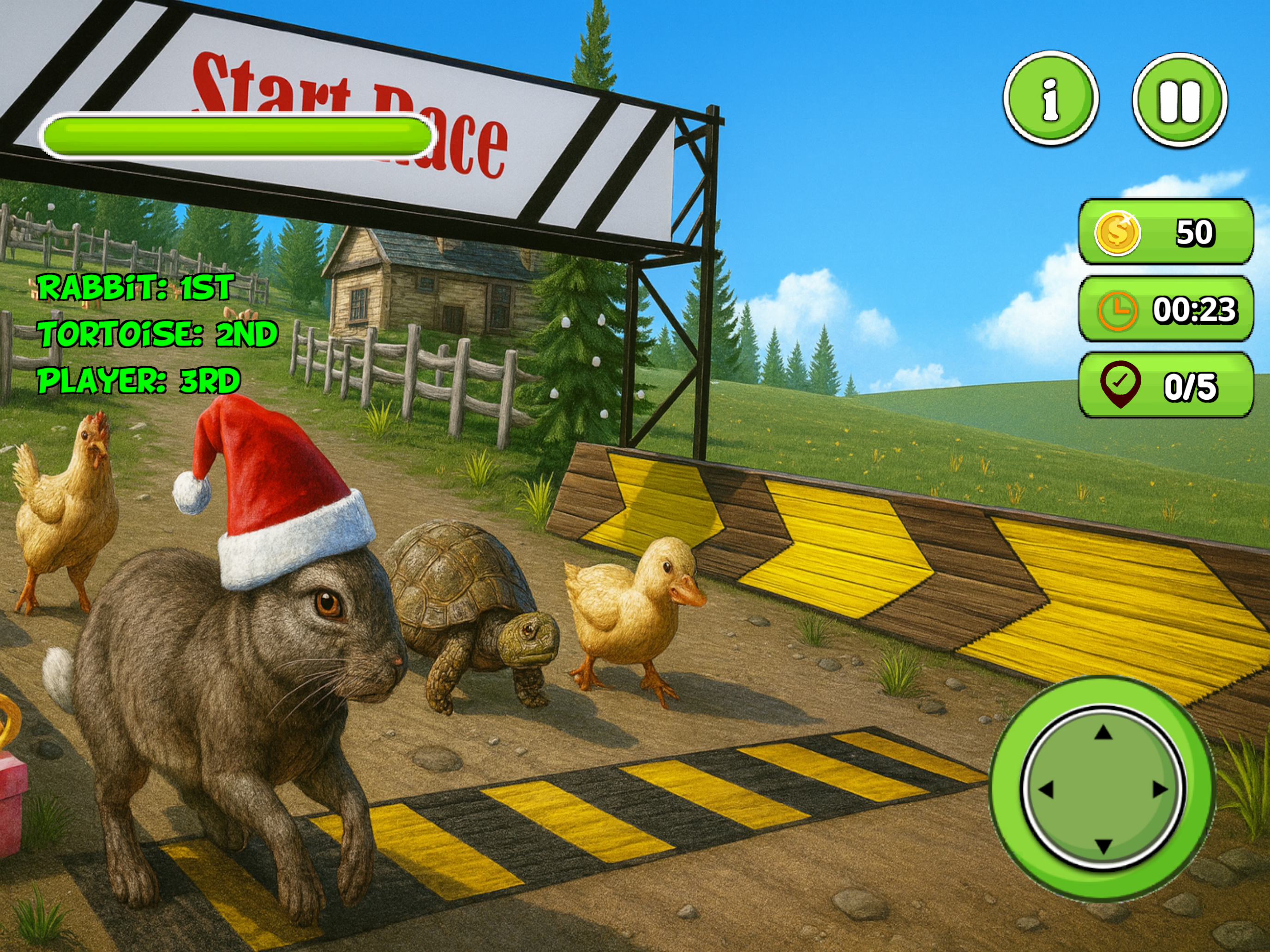 Santa Rabbit Rush: Bunny Xmas screenshot 4
