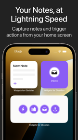 Widgets for Obsidian screenshot
