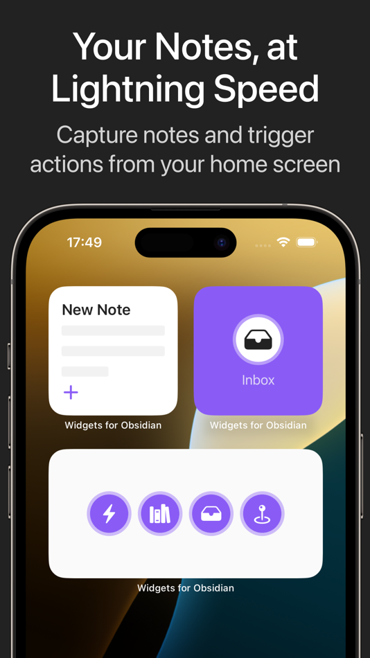#1. Widgets for Obsidian (iOS) 来自: JOSCHUA GLAU