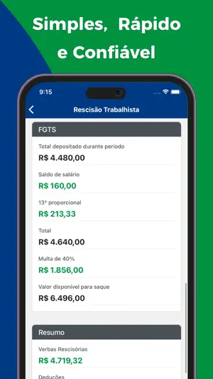 Cálculo Trabalhista screenshot 3