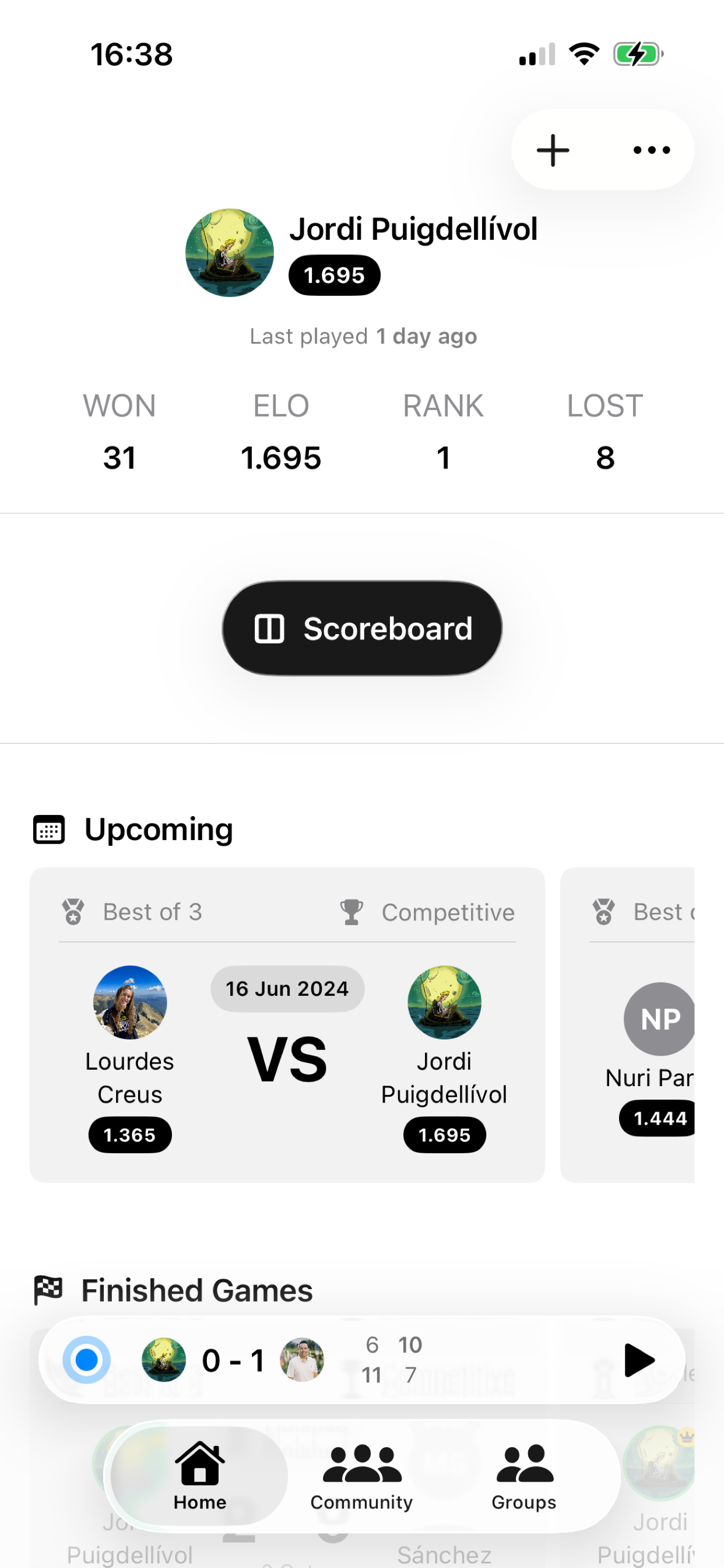 Pongmatch Table Tennis Network