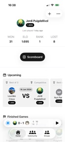 Pongmatch Table Tennis Network screenshot