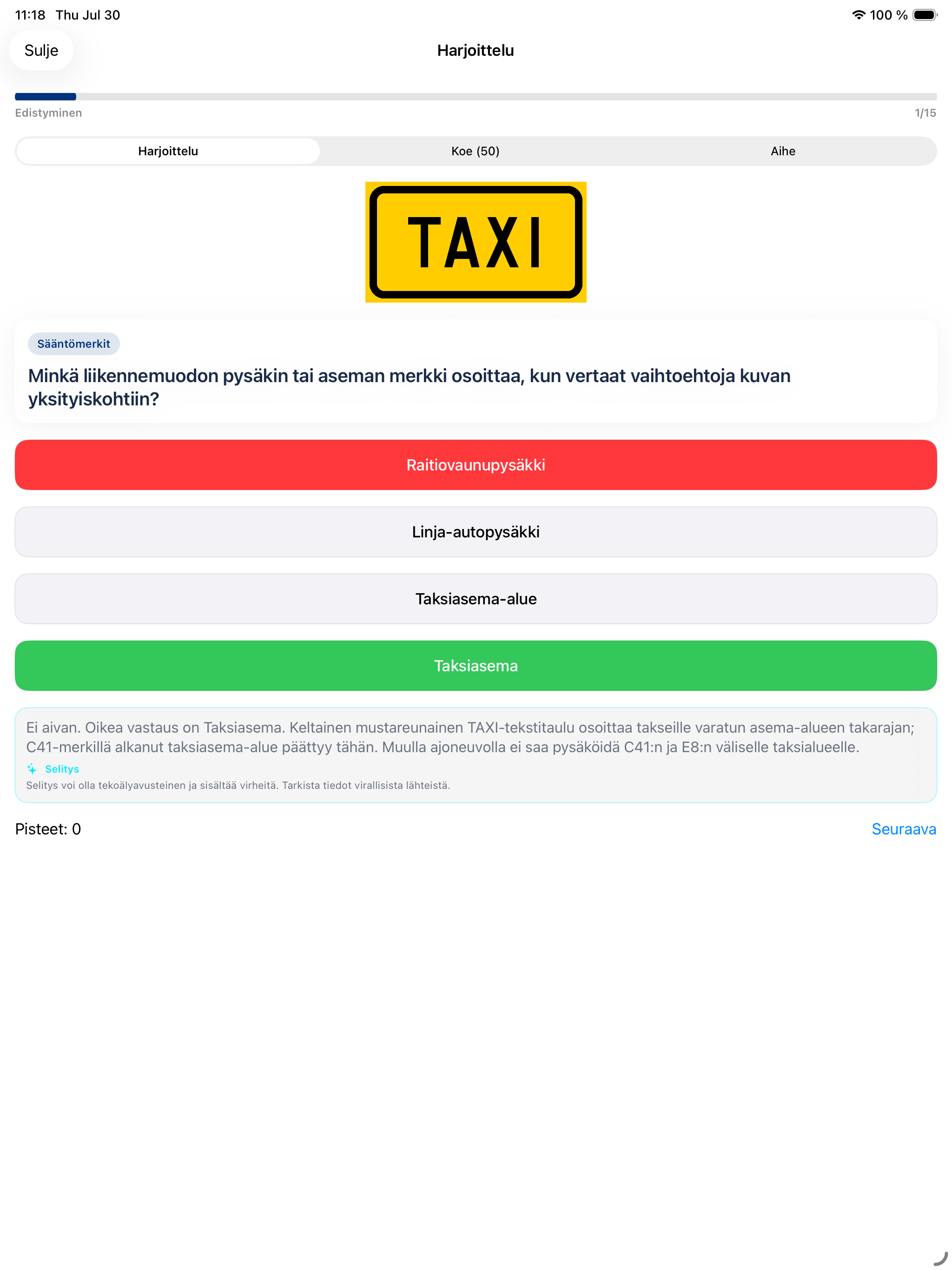 Suomen Liikennemerkit 2026 screenshot 11