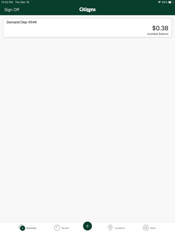 CBT-Mobile Banking iPad screenshot 2 - Finance app