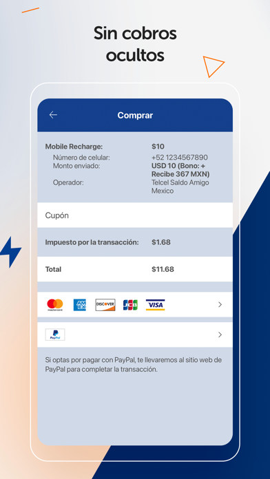 HablaMexico Recharge Mobiles Screenshot