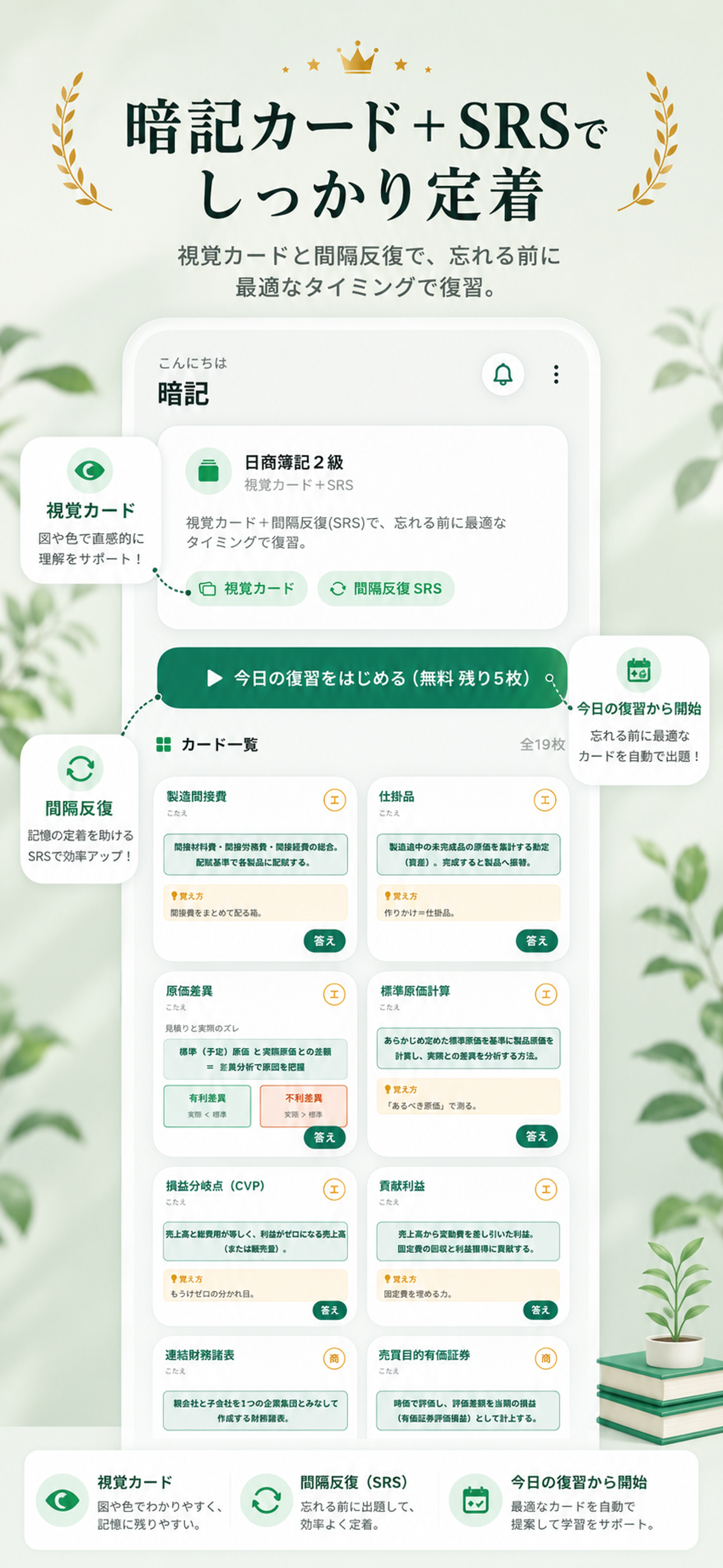 簿記3級・2級 FP・証券外務員|試験対策&一問一答&過去問 screenshot 6