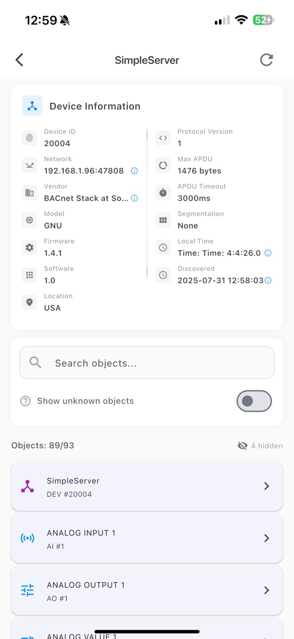 iPhone screenshot