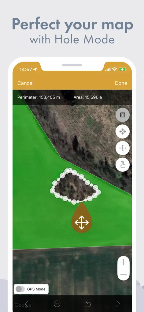 GPS Fields Area Measure Map - Utilities App | MWM