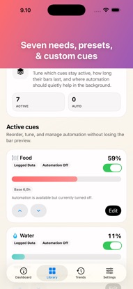 Cues: Self-Care Tracker screenshot 2