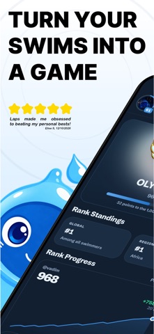 Laps: Swim Tracker & Ranking Screenshot 1 of 8