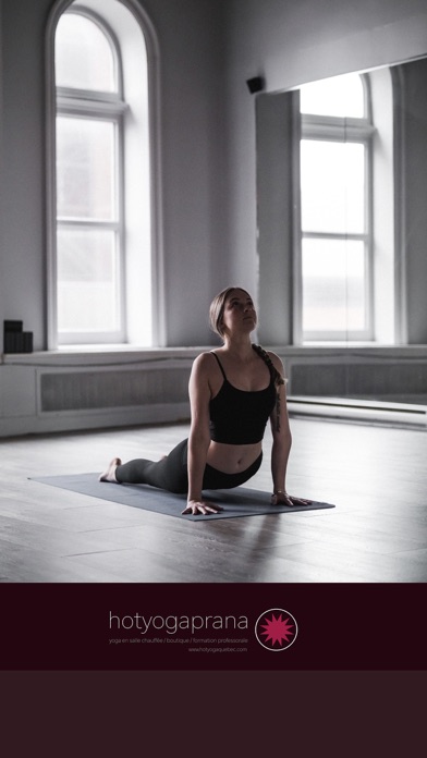 Hot Yoga Prana app screenshot