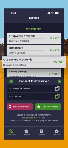 Bedrock Servers Connector Screenshot 3 of 3