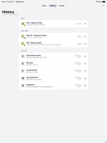 Code Scan - QR Barcode Scanner iPad screenshot