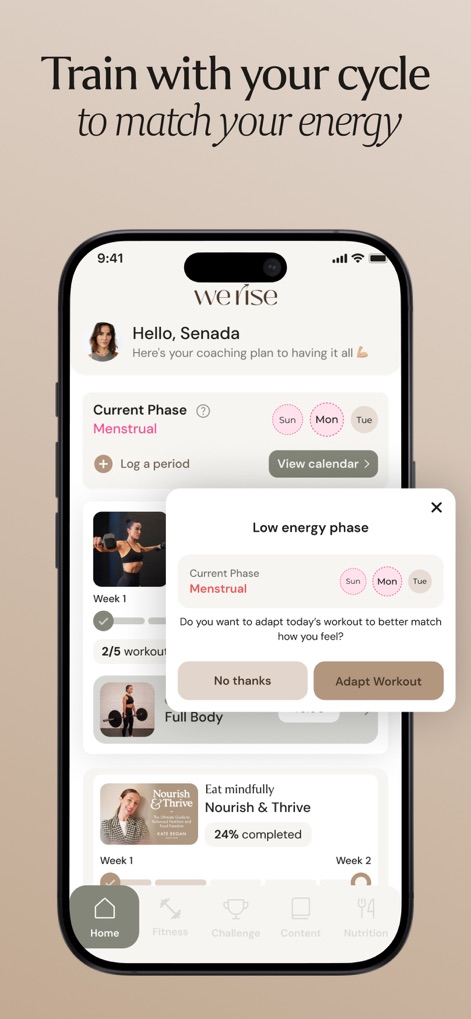 WeRise App - Health & Fitness App | MWM