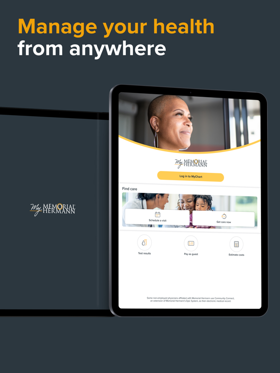 My Memorial Hermann™ iPad screenshot 2 - Medical app