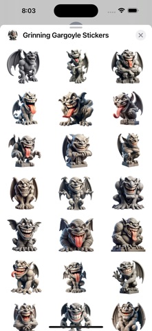 Grinning Gargoyle Stickers screenshot