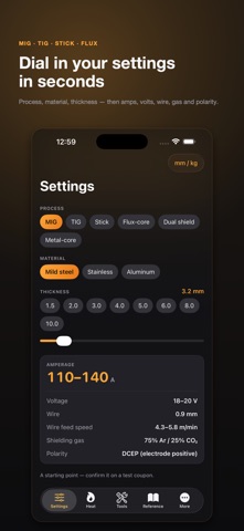 Weldwise: Welding Calculator Screenshot 1 of 4