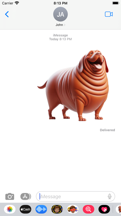 Screenshot 4 of Fat Vizsla Stickers App