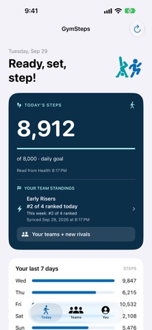 GymSteps screenshot 1