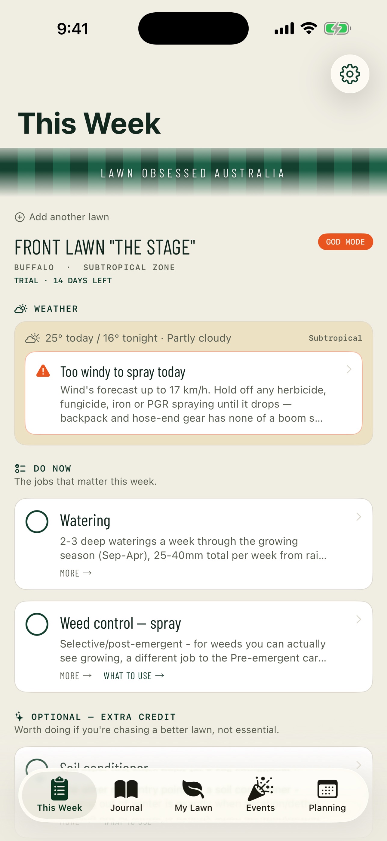 Screenshot 1 of Lawn Obsessed Australia