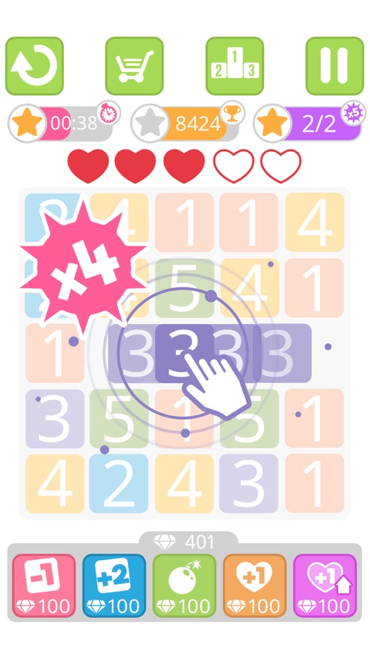 #4. Numbers chain reaction (iOS) 由: PLAYTOUCH