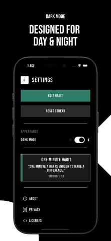 One Minute Habit screenshot