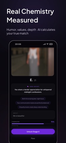 AURA: Beyond Swipe Dating iPhone screenshot